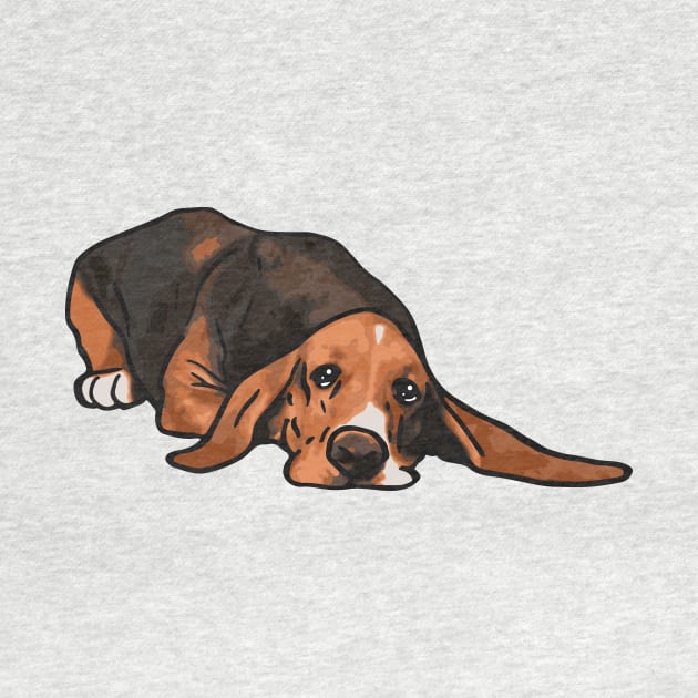 Basset Hound Dog by PetinHeart